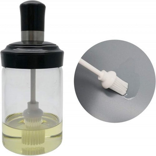 Kitchen Condiment Jar With Brush - Image 6