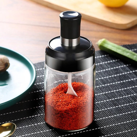 Kitchen Condiment Jar With Brush - Image 4