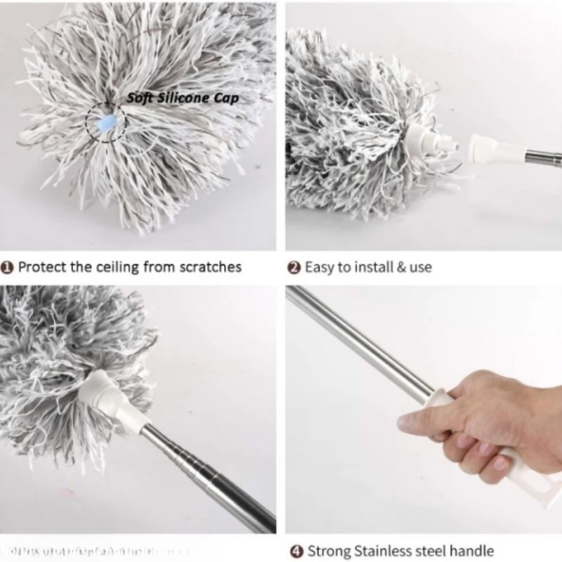 Extendable 100 Inches Microfiber Cleaning Duster - Image 7