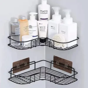 Stainless Steel Corner Bathroom Organizer