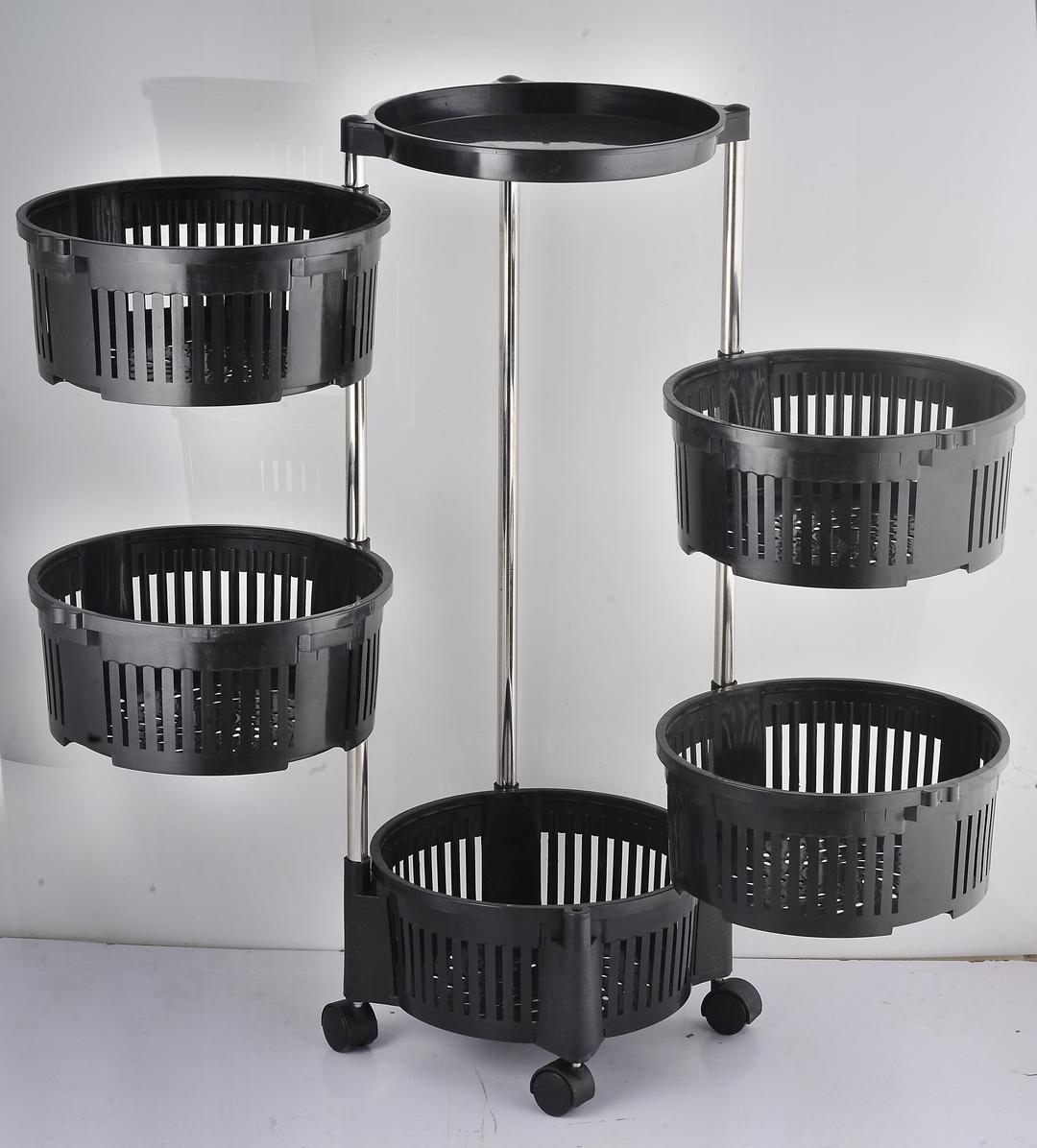 5 Tier Movable Fruit Storage Plastic Rack - Image 6